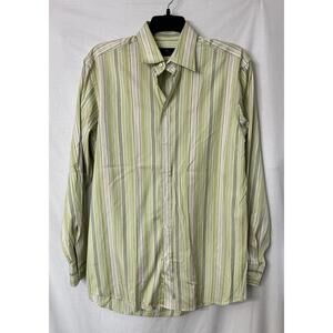 ETRO Milano Mens Long Sleeve Casual‎ Dress Button Cotton Shirt Italy Size 40